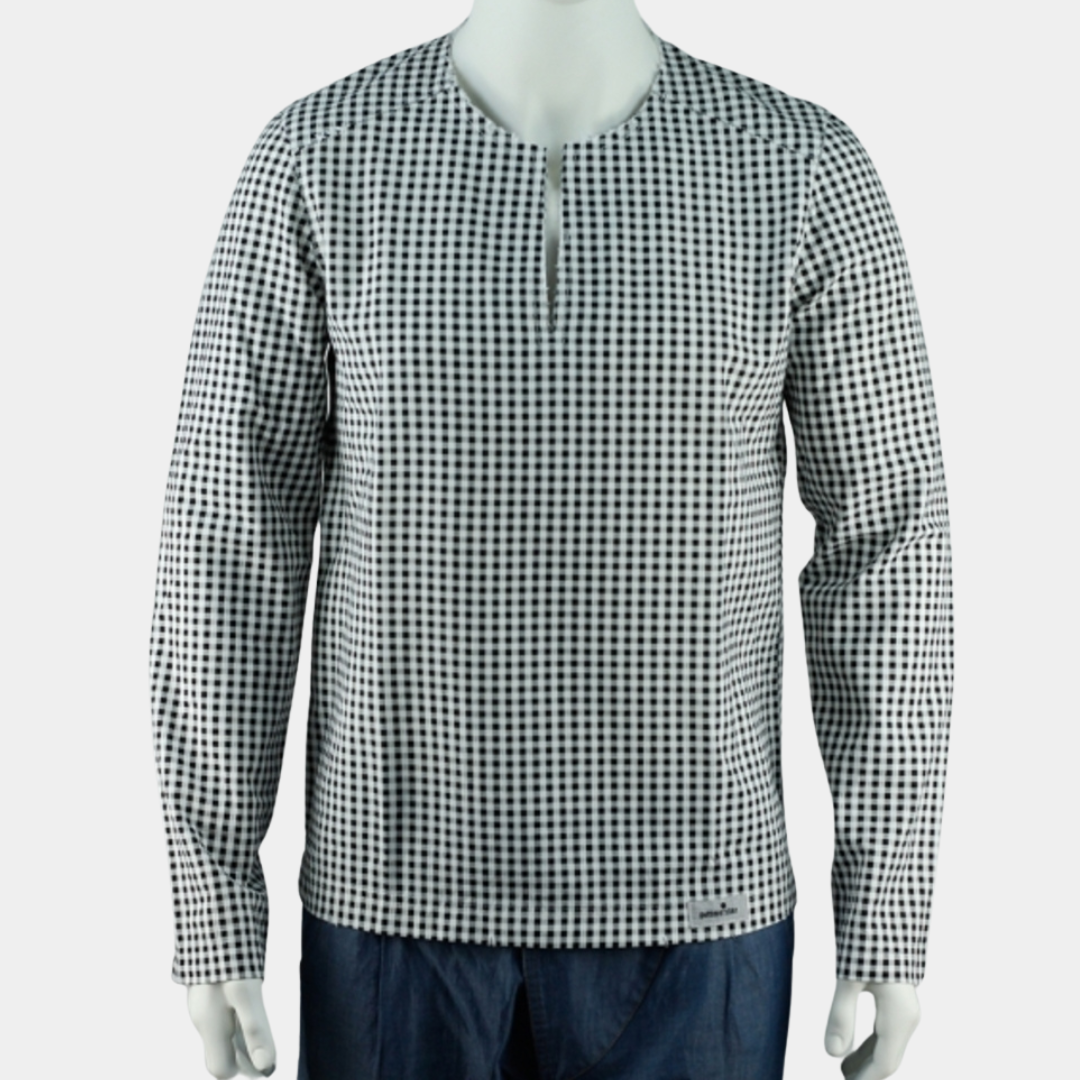 SLIM-FIT Hemd | Checked b&w | PUTTMEISTER