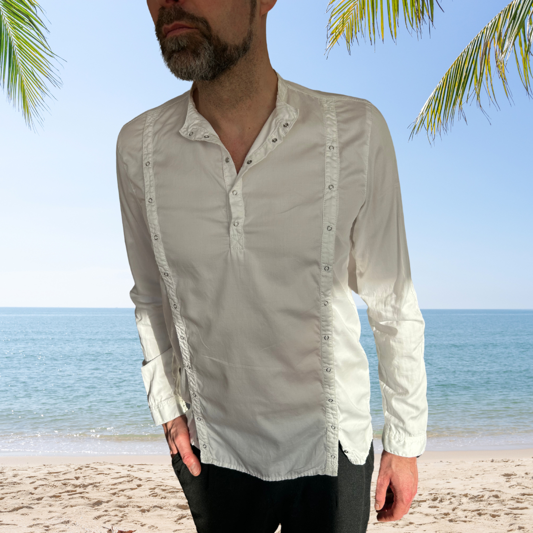 SLIM-FIT Hemd | 3-Plackets Weiß | PUTTMEISTER