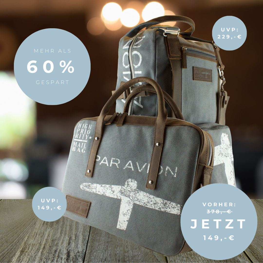 par avion bundle | Rucksack und Laptoptasche im Angebot