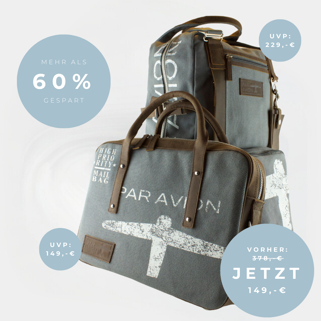 par avion bundle | Rucksack und Laptoptasche im Angebot