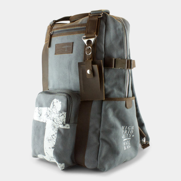 Backpack Leather|Canvas - Flight Motif