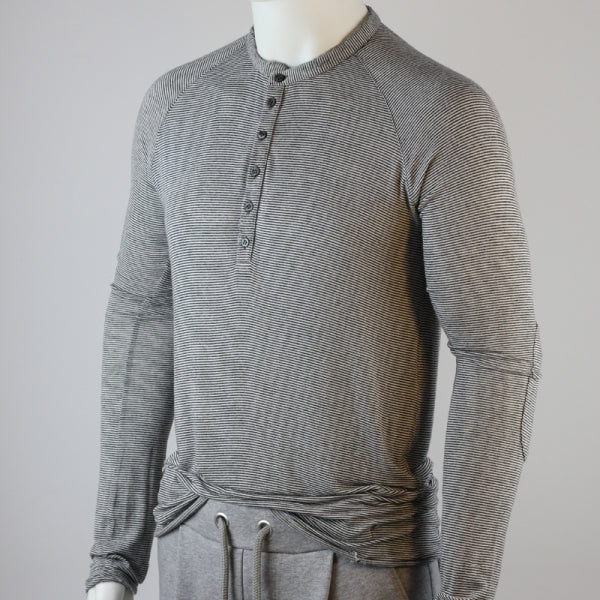 SLIM-FIT Longsleeve Gestreift | Knopfleiste| PUTTMEISTER