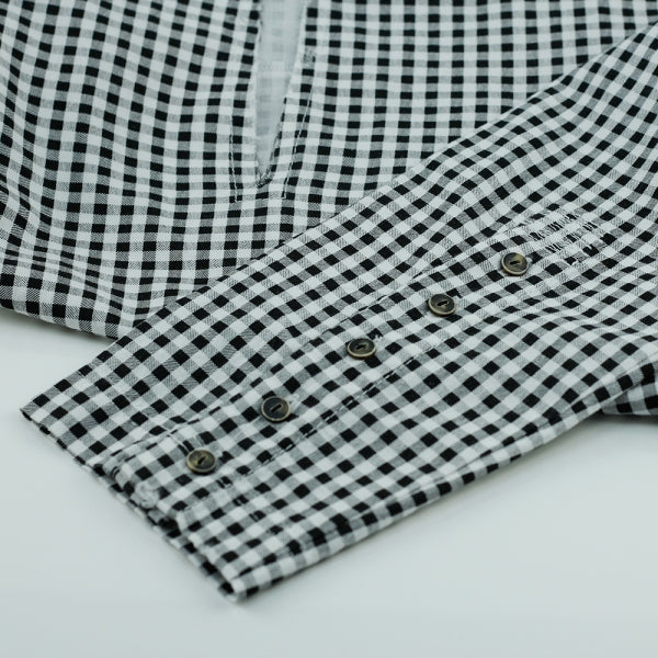 SLIM-FIT Hemd | Checked b&w | PUTTMEISTER