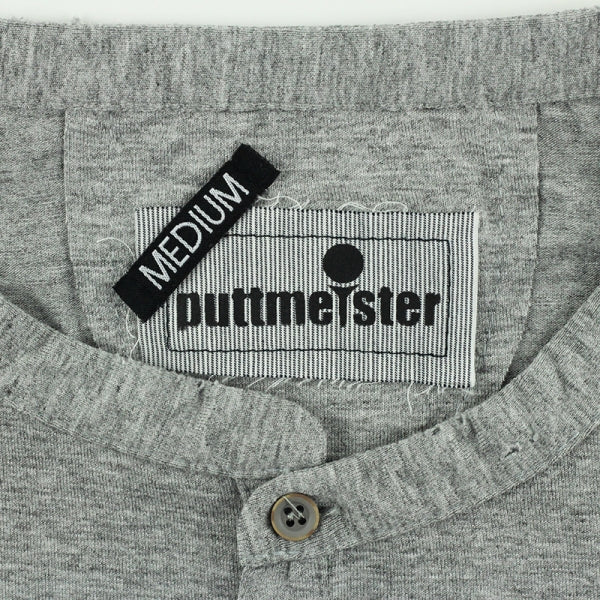 SLIM-FIT Longsleeve Grau | Knopfleiste | PUTTMEISTER