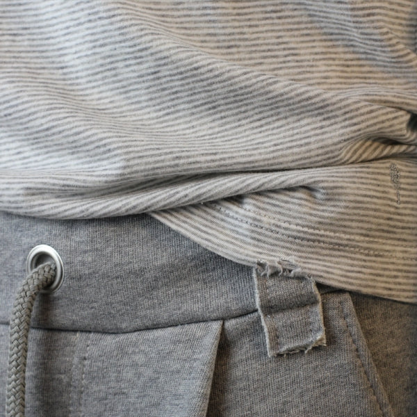 SLIM-FIT V-neck T-Shirt hell gestreift | PUTTMEISTER