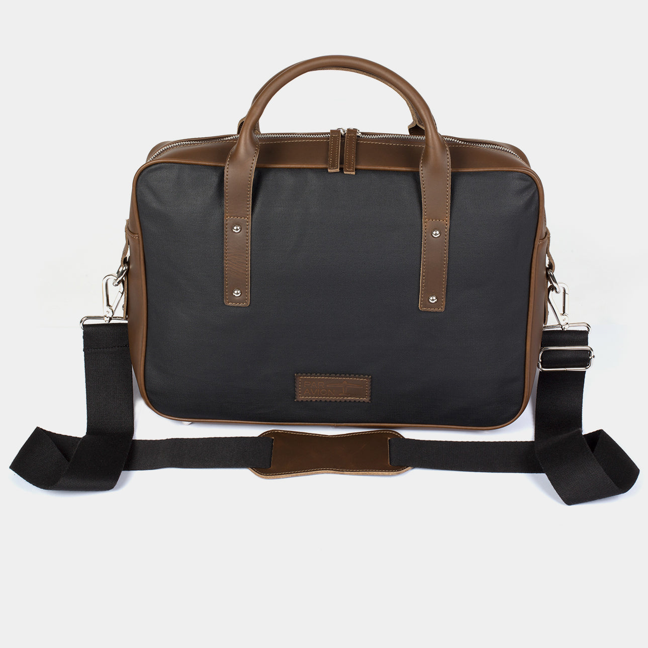 Umhängetasche Leder|Denim