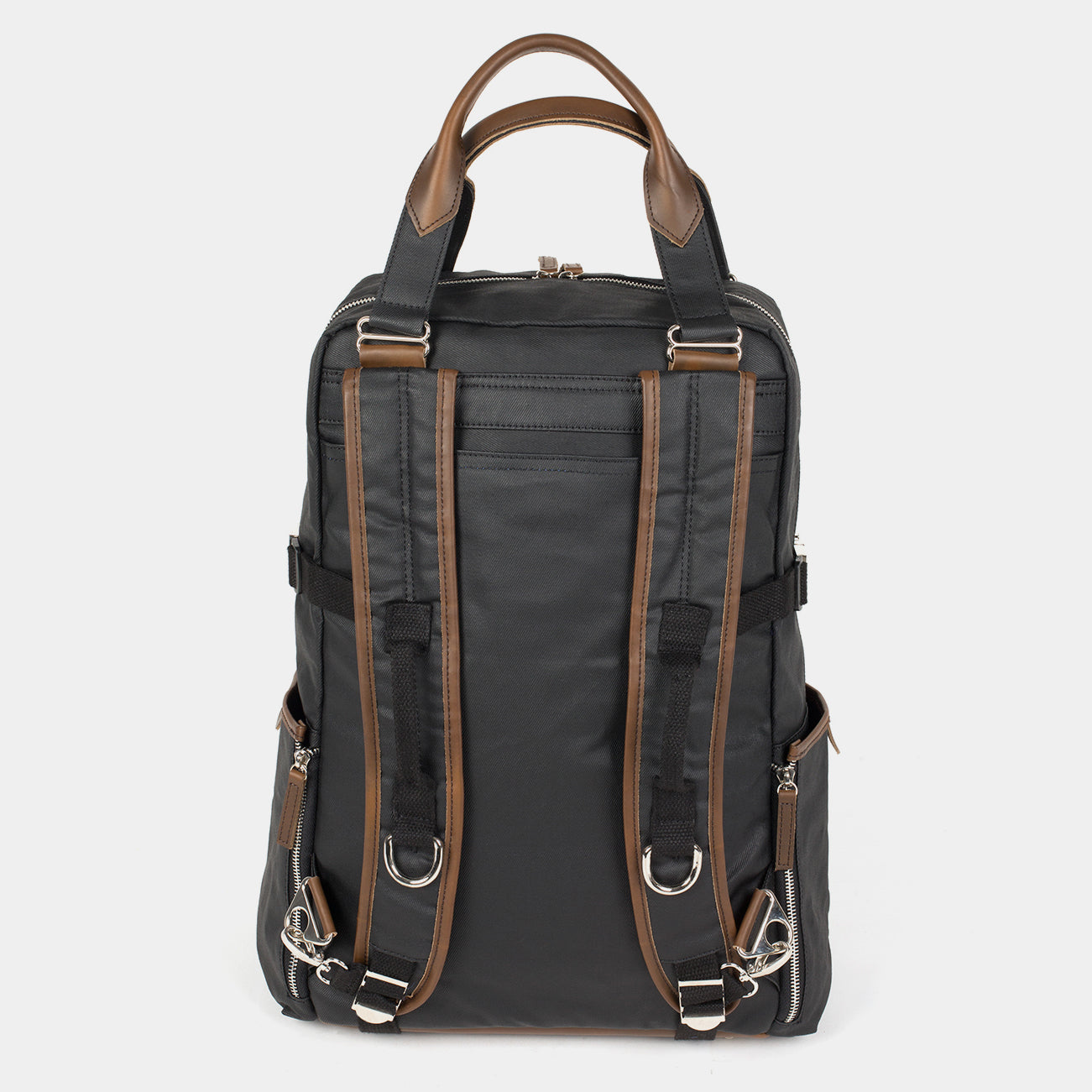 Backpack leather|denim
