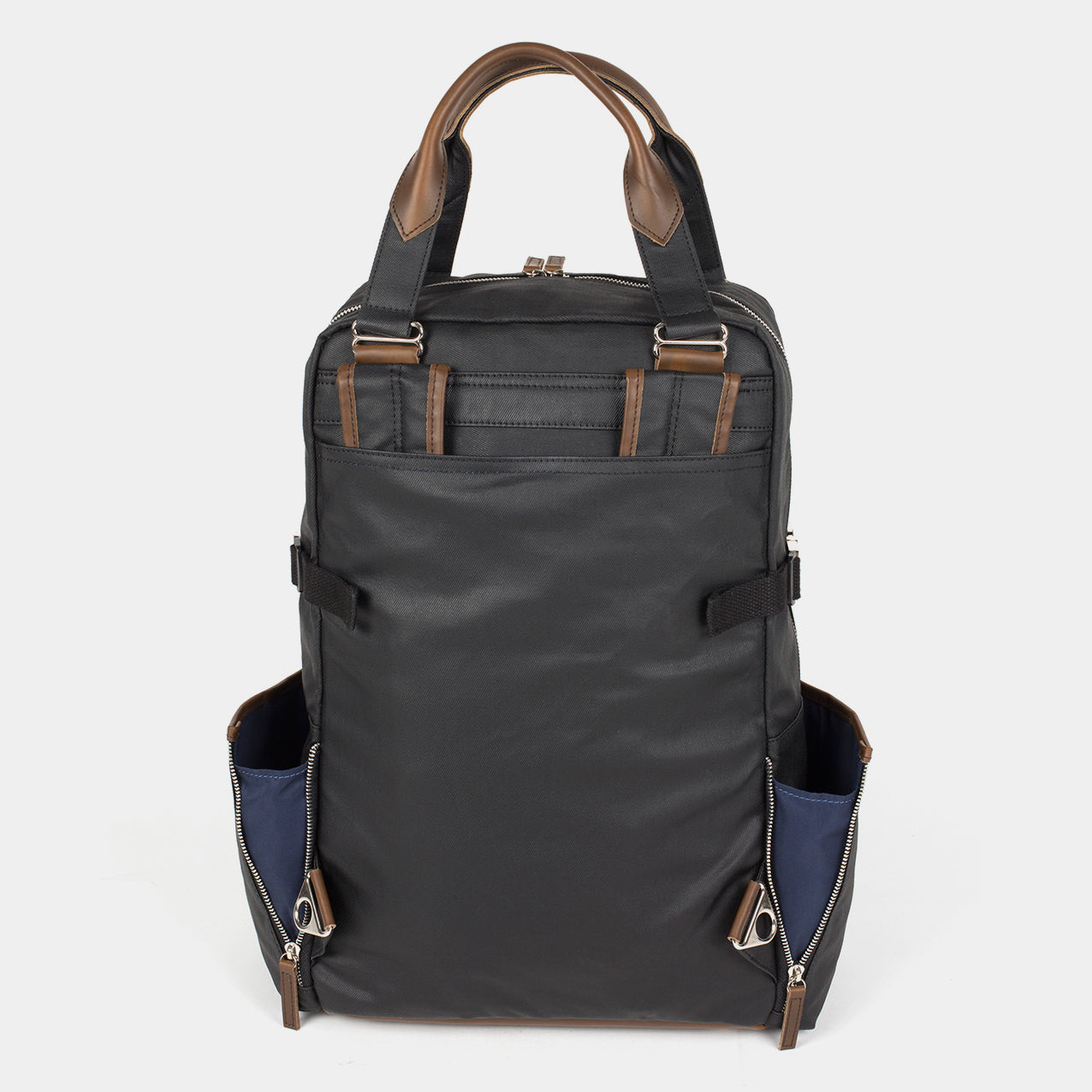 Backpack leather|denim