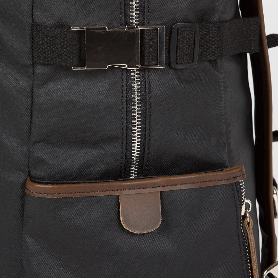 Backpack leather|denim