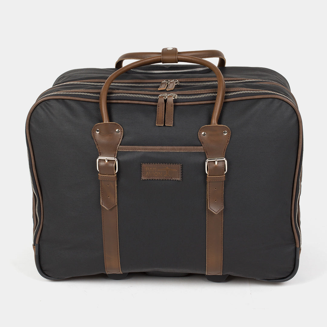 2-Rollen Trolley Leder|Denim