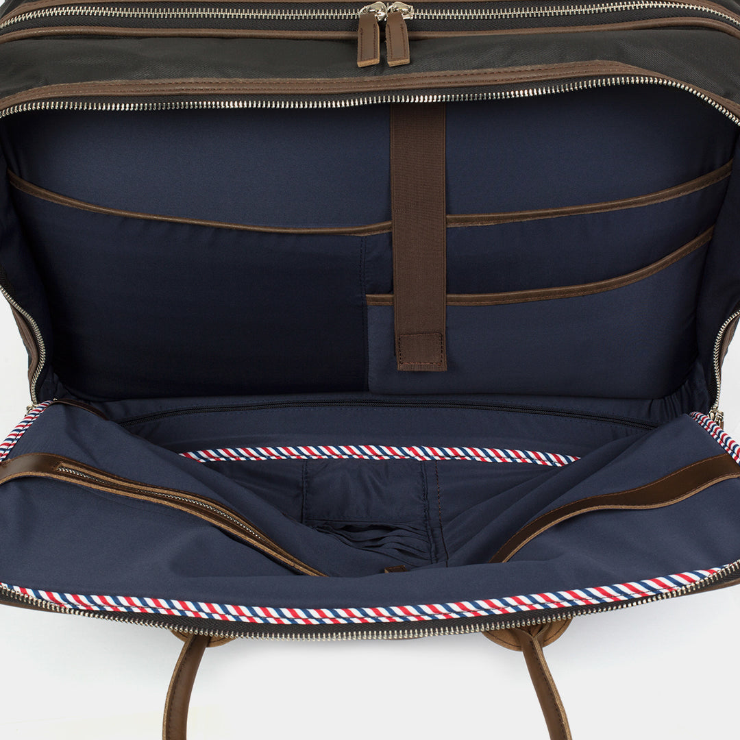 2-Rollen Trolley Leder|Denim