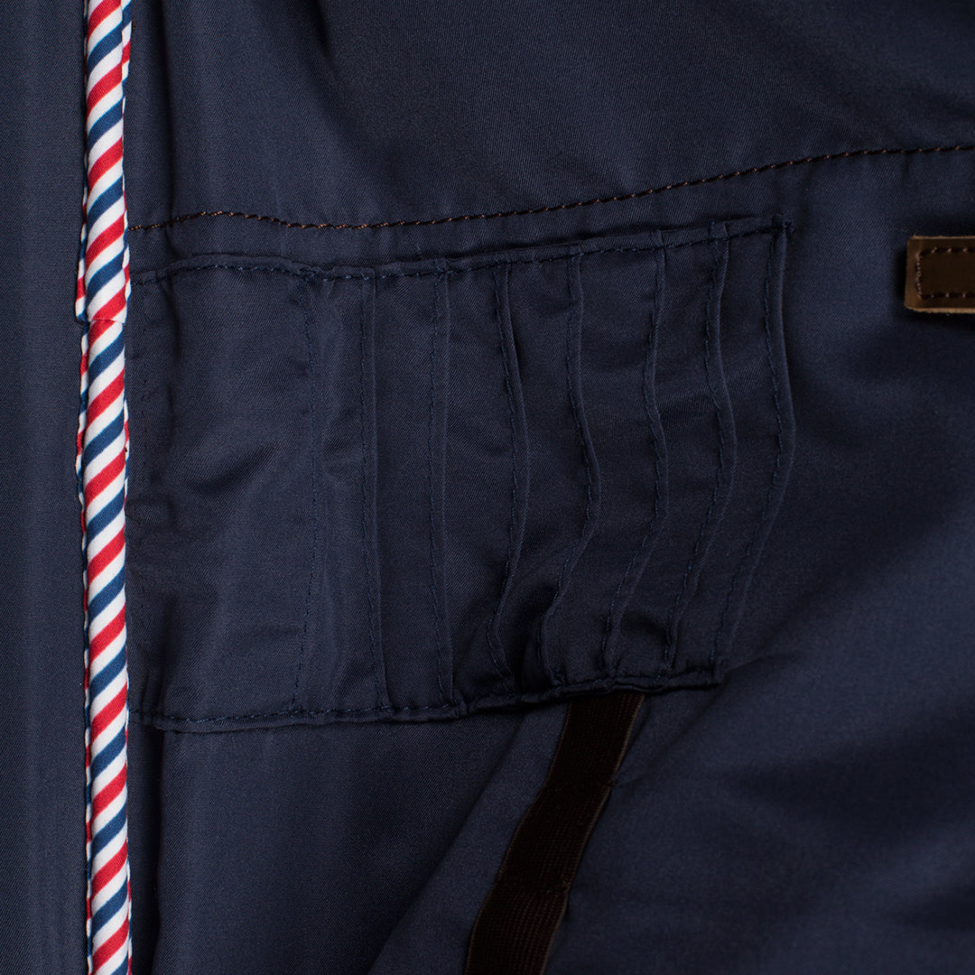 2-Rollen Trolley Leder|Denim