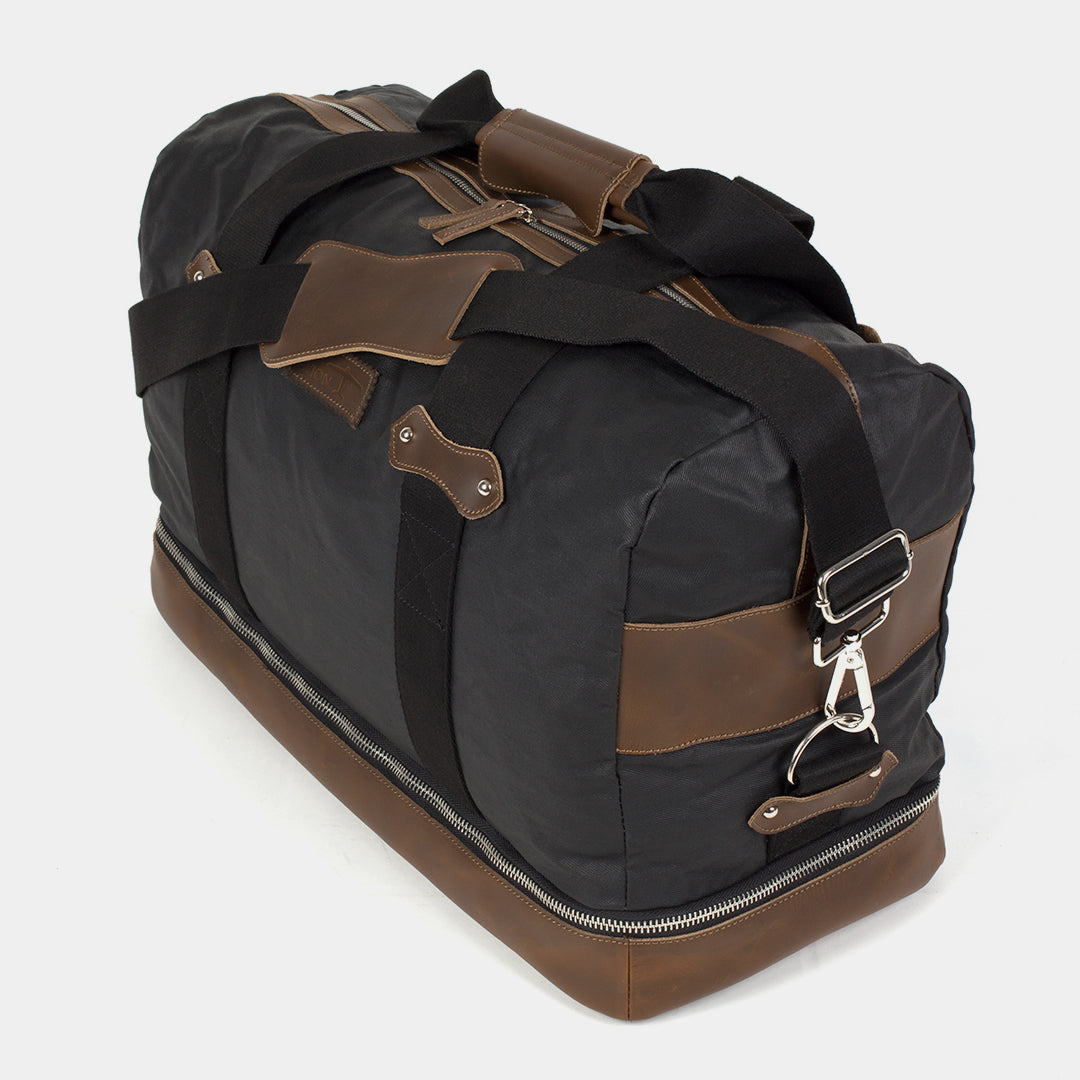 Weekender Leder|Denim - Wäschefach