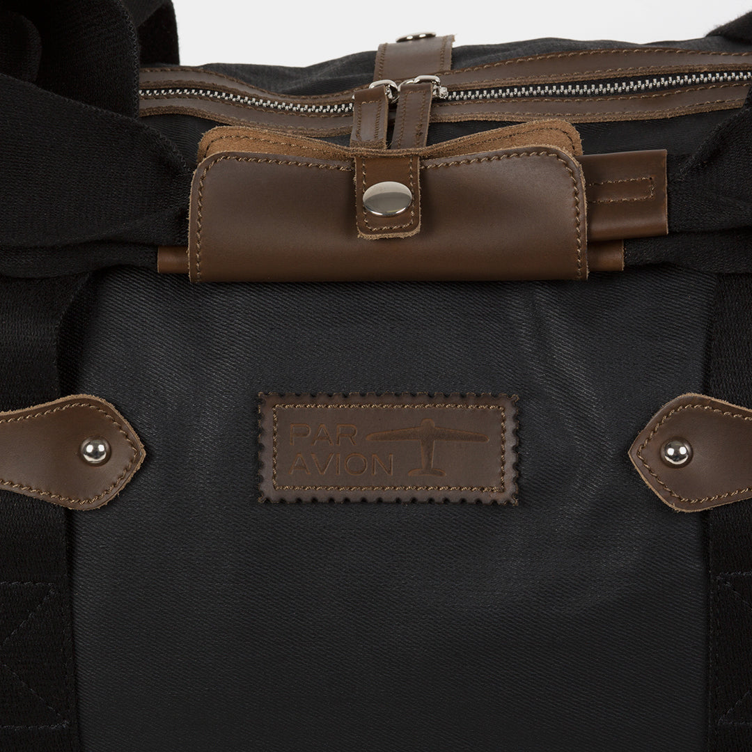 Weekender Leder|Denim - Wäschefach