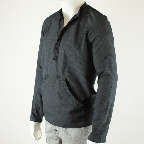 SLIM-FIT Hemd | Kangaroo Schwarz Druck | PUTTMEISTER