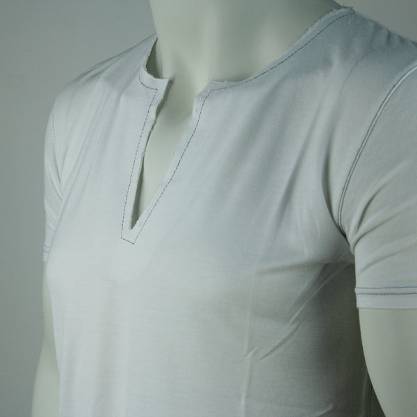 SLIM-FIT T-Shirt | Auschnitt Weiß | PUTTMEISTER