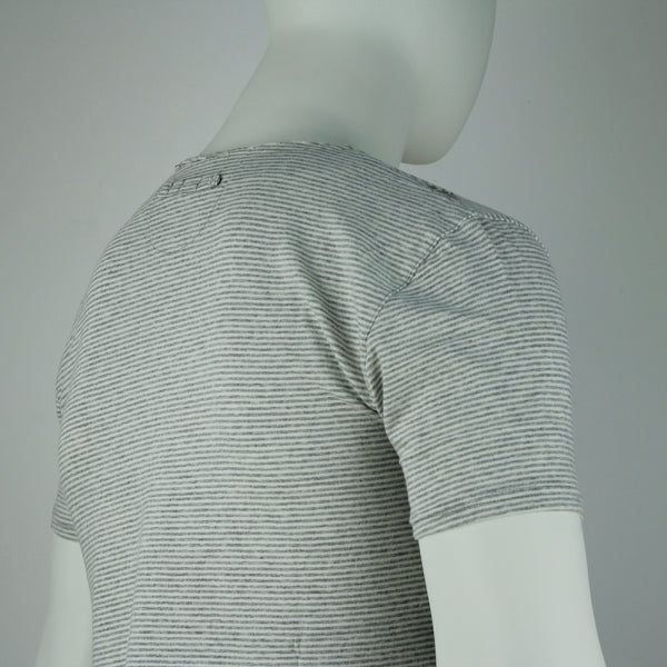SLIM-FIT T-Shirt | hellgrau gestreift | PUTTMEISTER