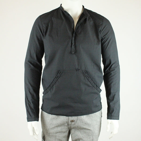 SLIM-FIT Hemd | Kangaroo Schwarz Druck | PUTTMEISTER