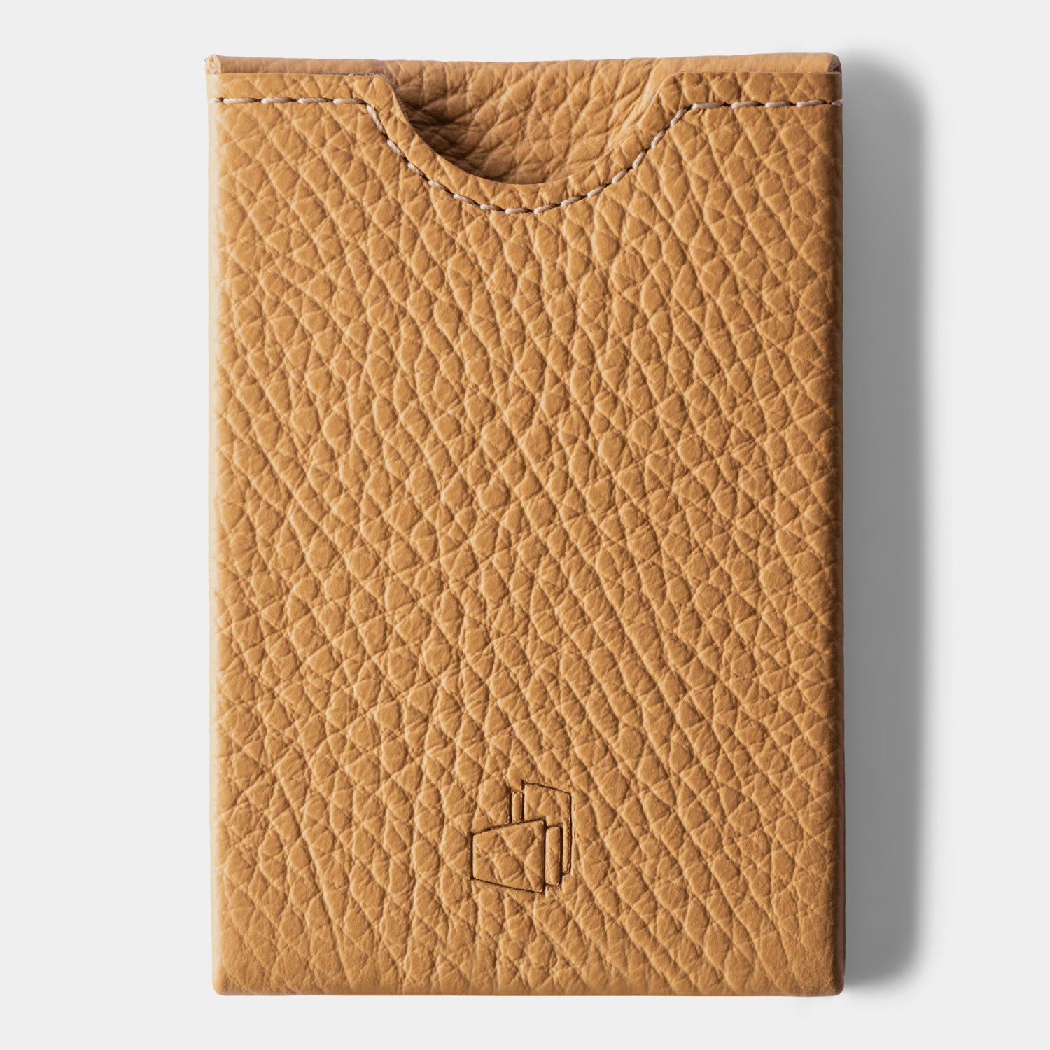 W4LLET | Kreditkarten Etui | Strukturleder Caramel | RFID-SCHUTZ