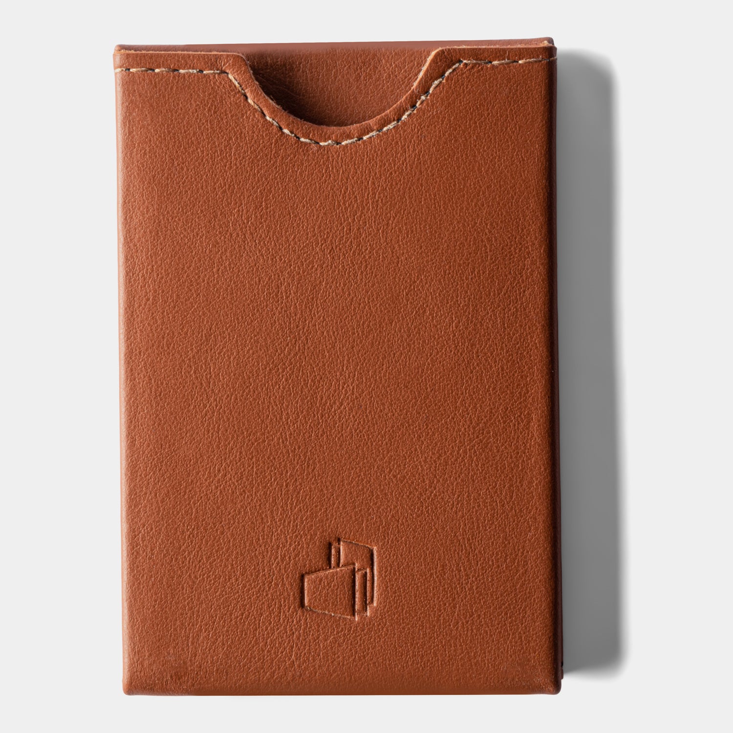 W4LLET | Kreditkarten Etui | Glattleder Cognac | RFID-SCHUTZ