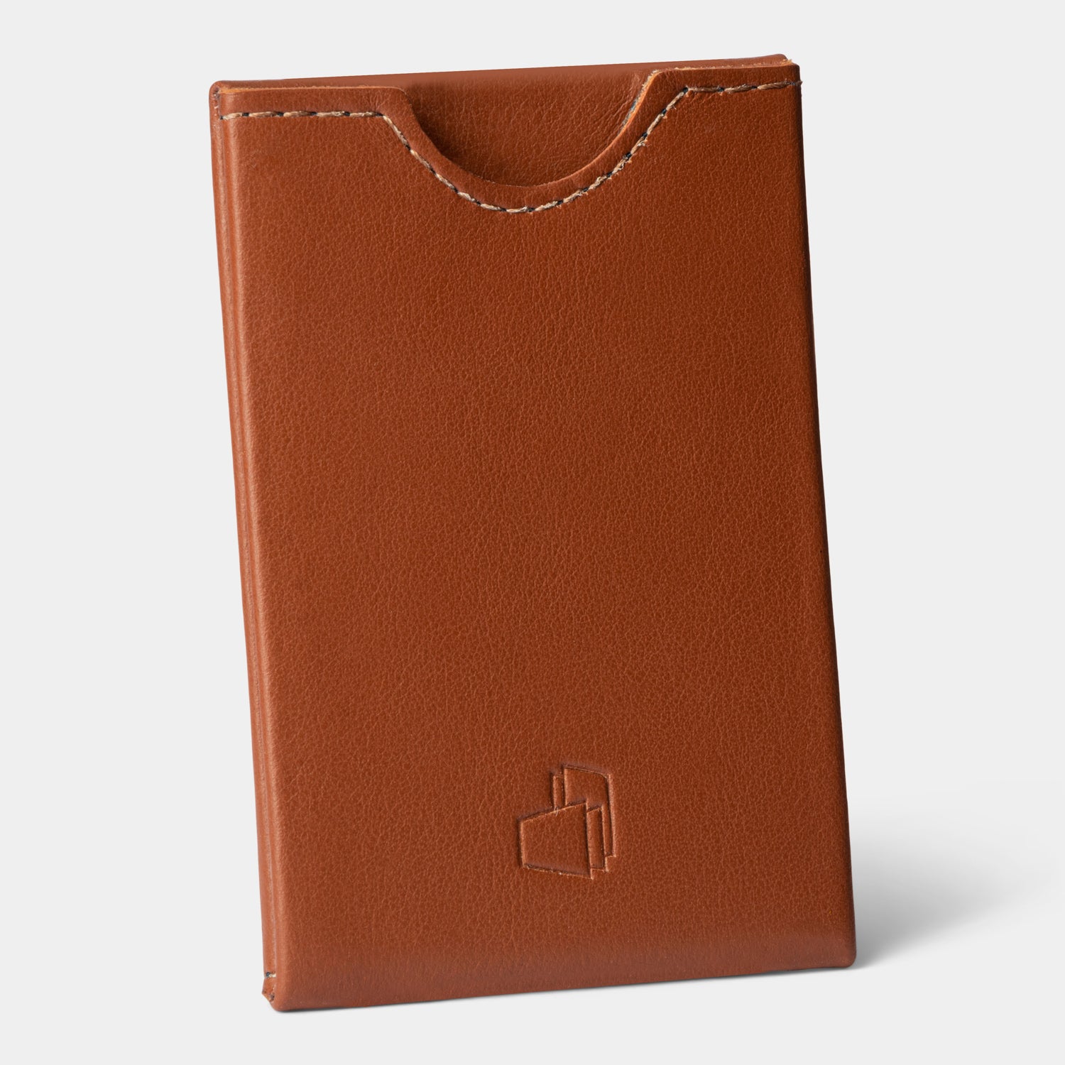 W4LLET | Kreditkarten Etui | Glattleder Cognac | RFID-SCHUTZ