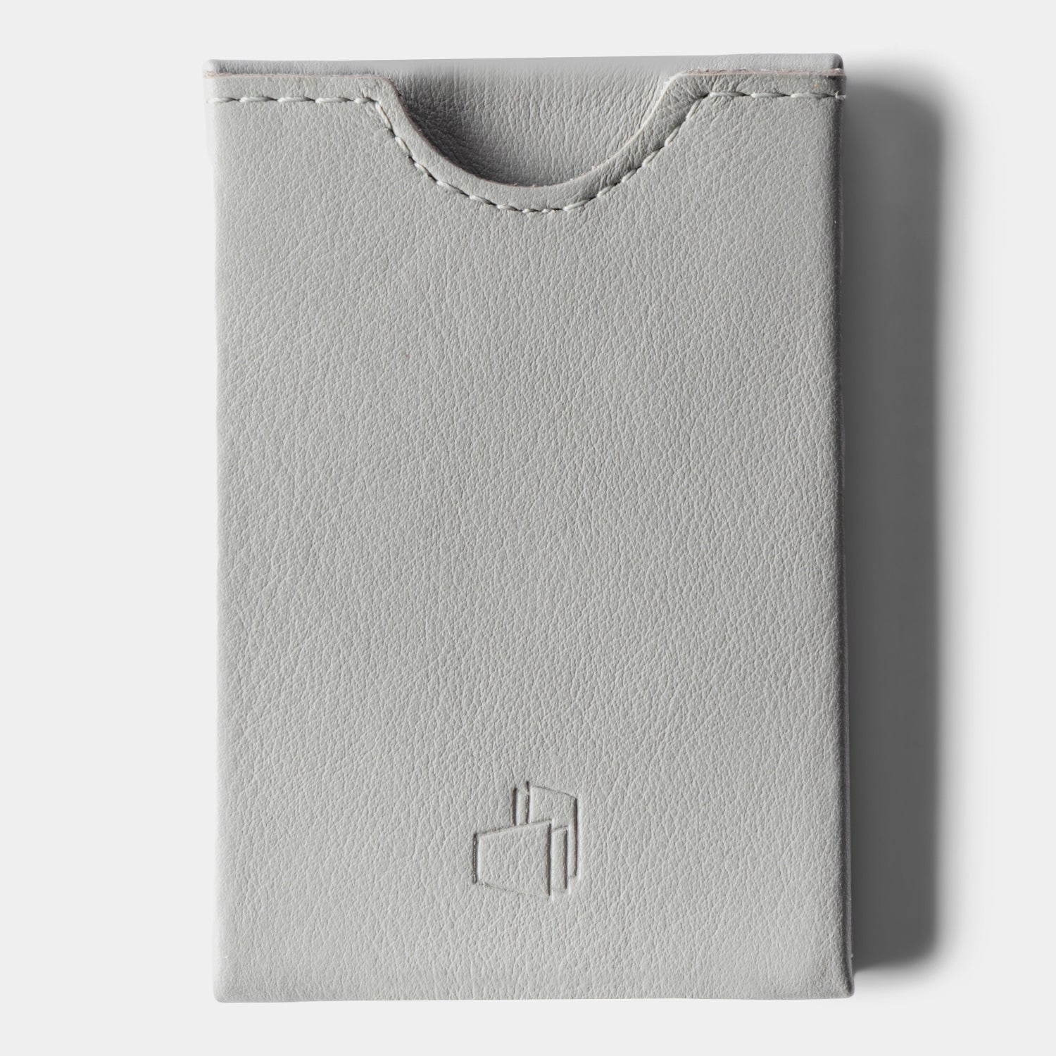 W4LLET | Kreditkarten Etui | Glattleder Platin | RFID-SCHUTZ