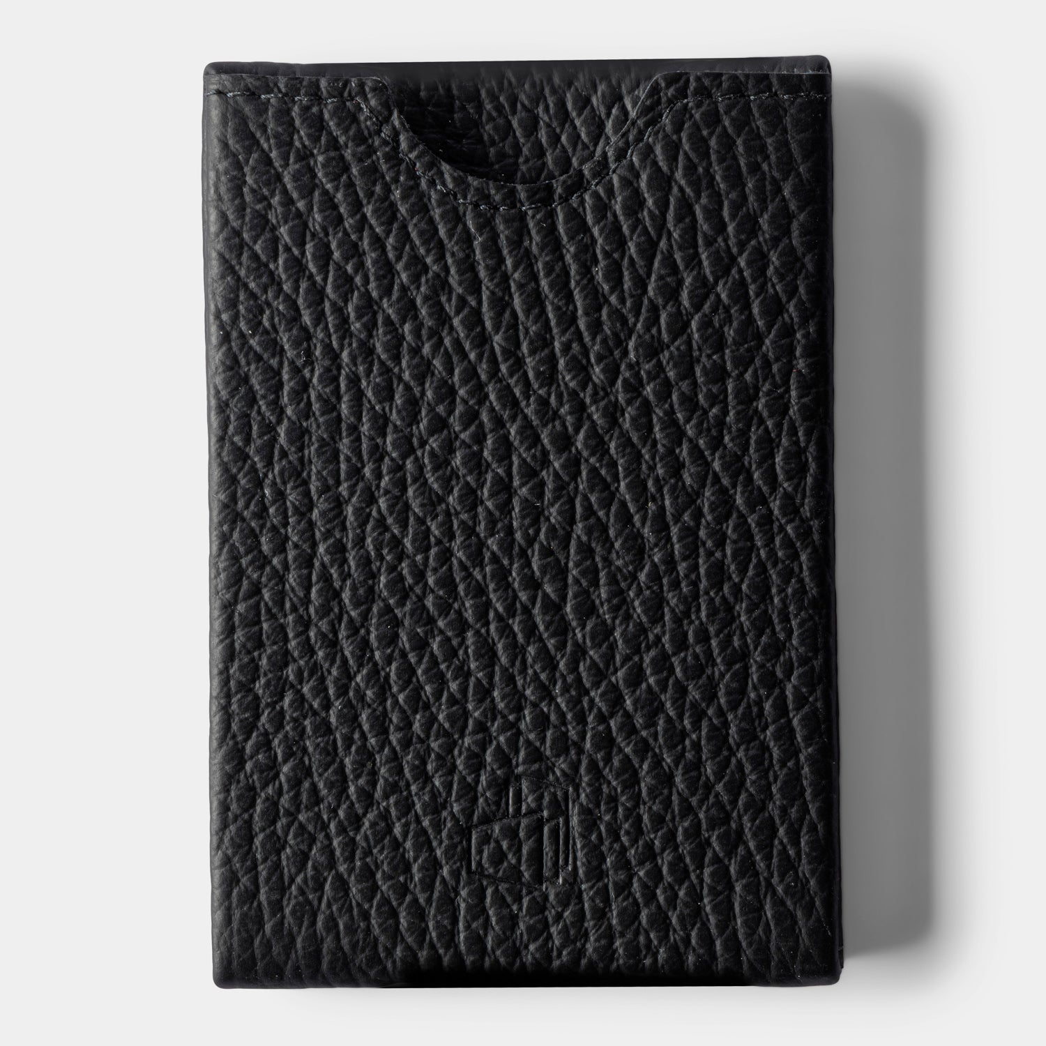 W4LLET | Kreditkarten Etui | Strukturleder Schwarz | RFID-SCHUTZ