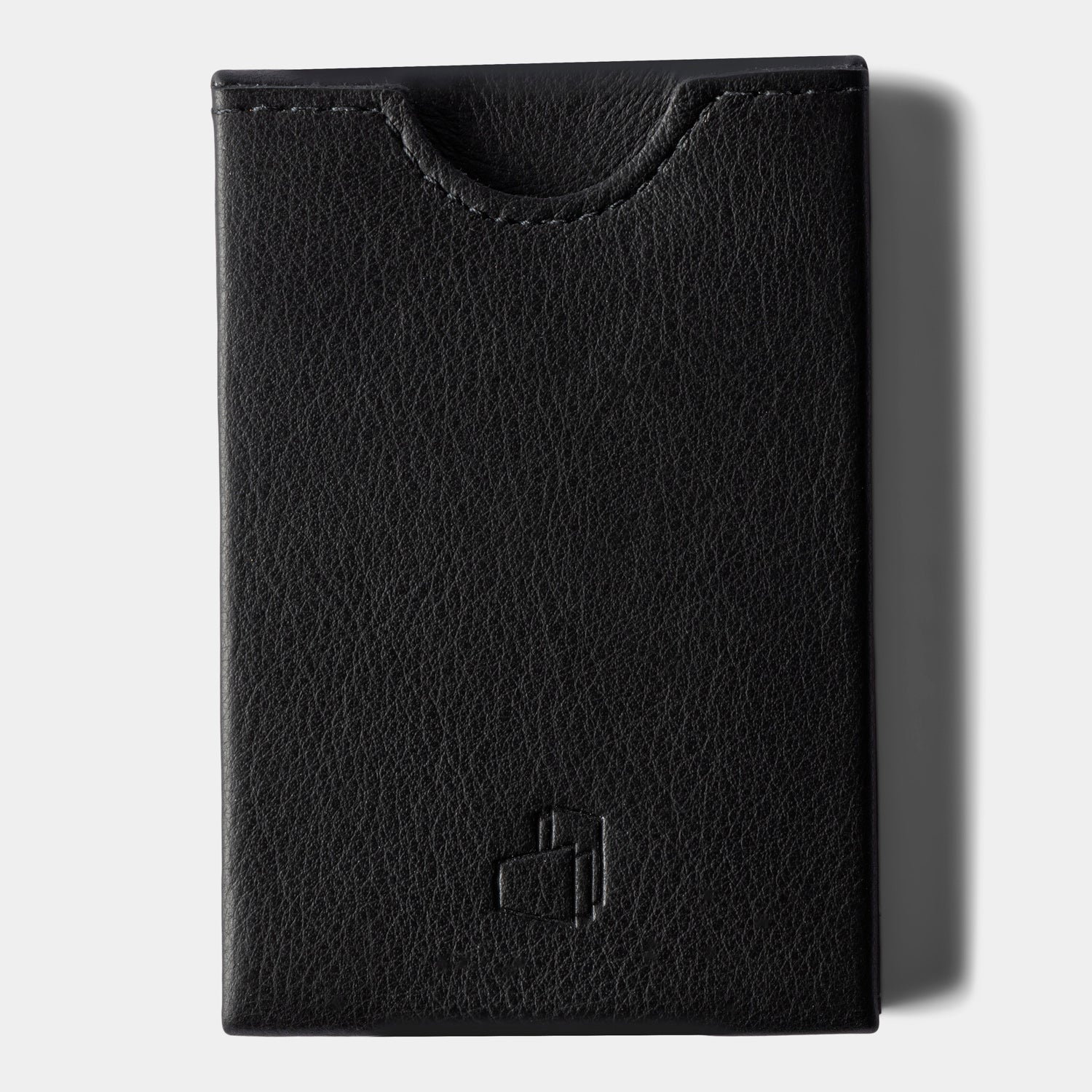 W4LLET | Kreditkarten Etui | Glattleder Schwarz | RFID-SCHUTZ