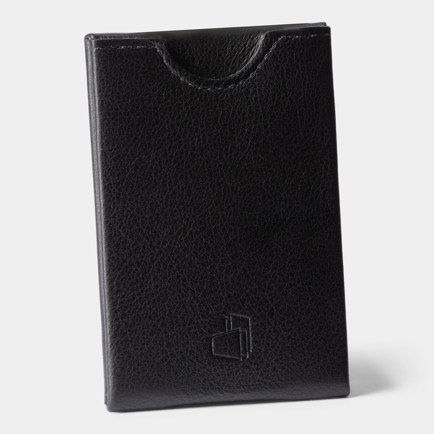 W4LLET | Kreditkarten Etui | Glattleder Schwarz | RFID-SCHUTZ