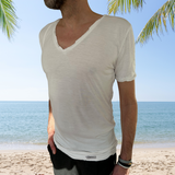 V-neck T-Shirt Weiß | PUTTMEISTER