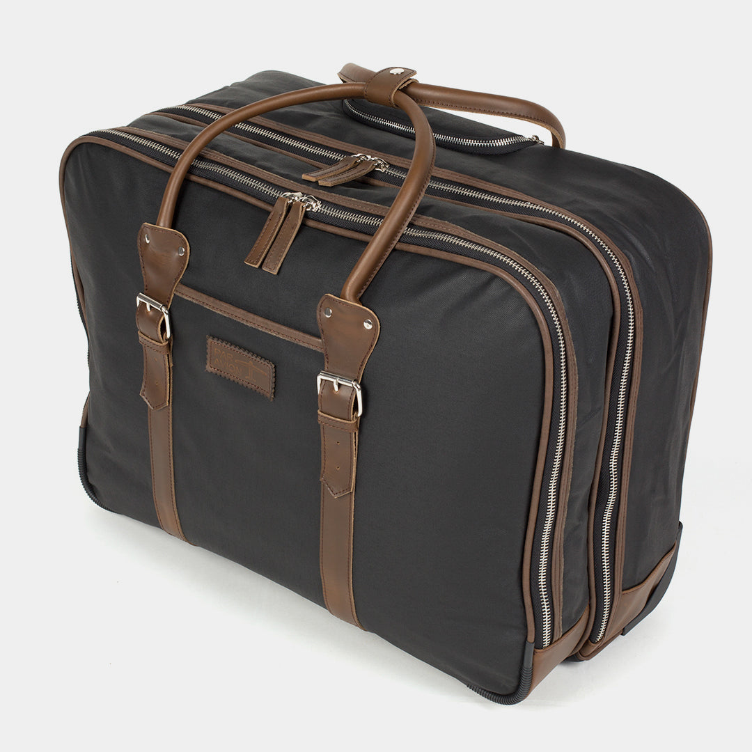 2-Rollen Trolley Leder|Denim