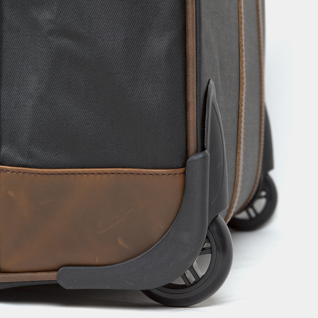 2-Rollen Trolley Leder|Denim