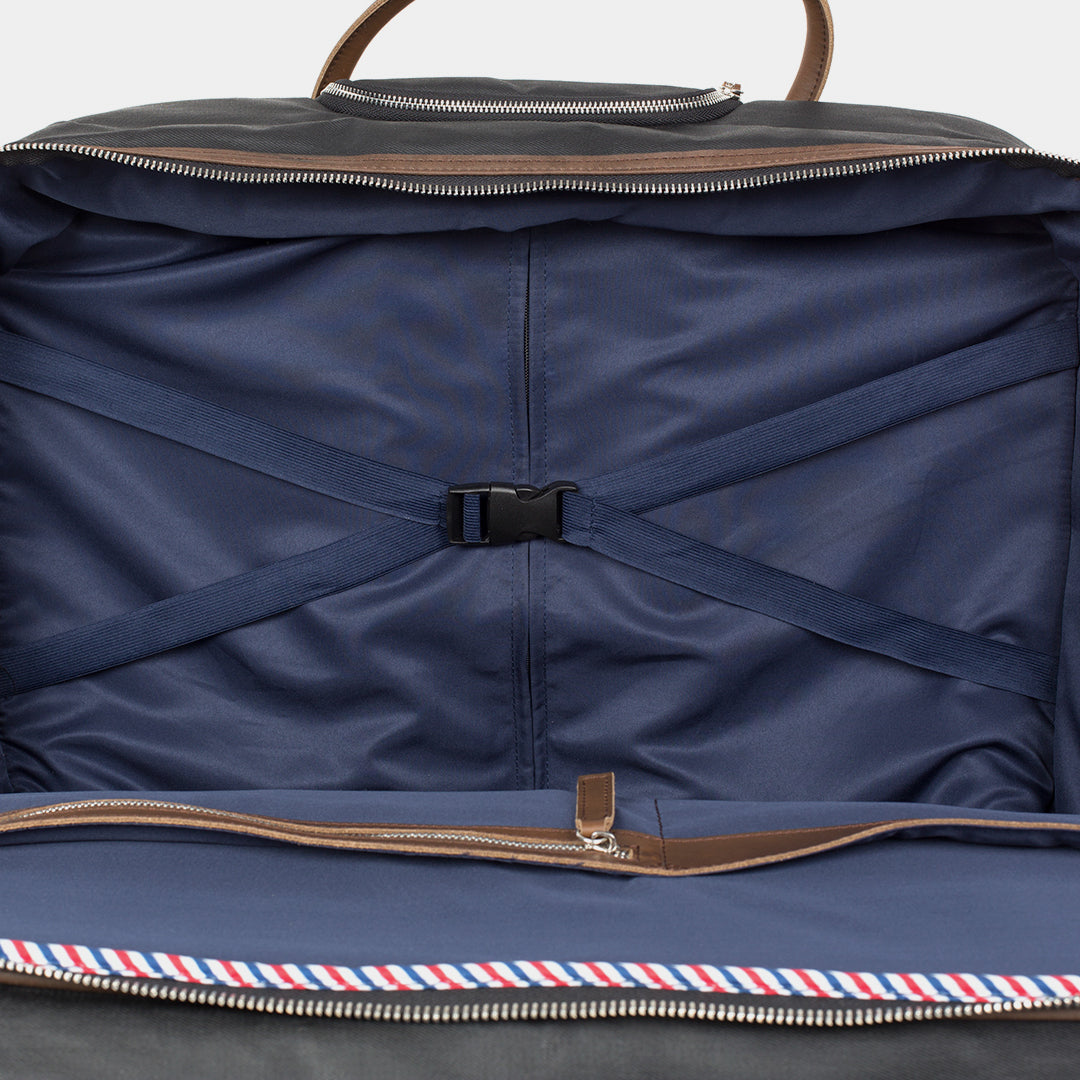 2-Rollen Trolley Leder|Denim