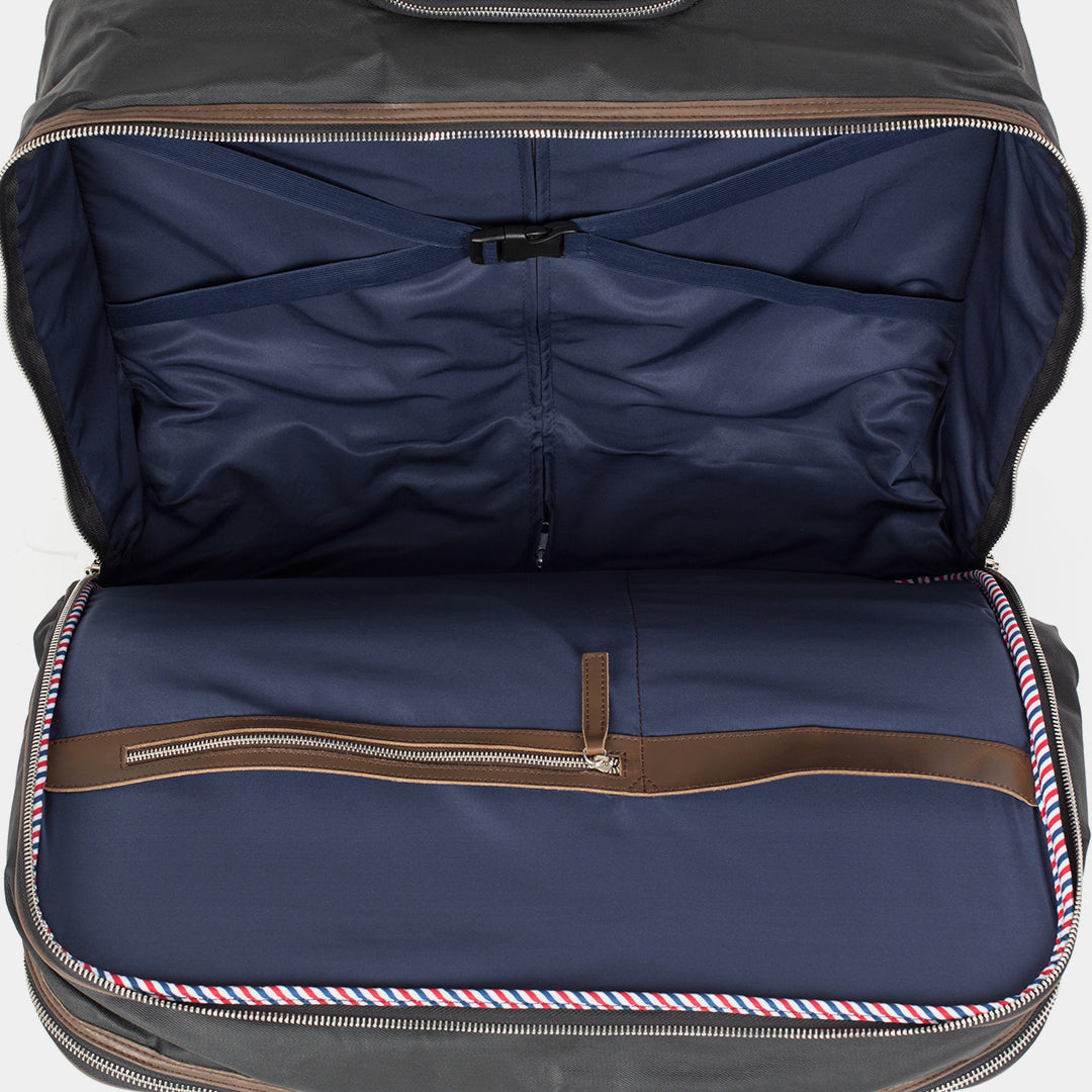2-Rollen Trolley Leder|Denim
