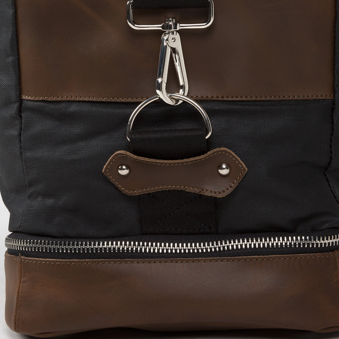Weekender Leder|Denim - Wäschefach