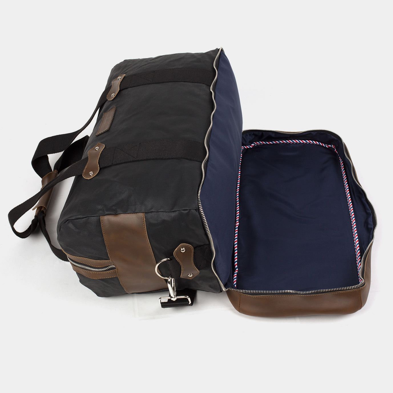 Weekender Leder|Denim - Wäschefach